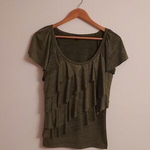 New Directions ruffle blouse